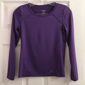 Girl’s Danskin Now Purple Dri-More Long Sleeve Shirt 10/12